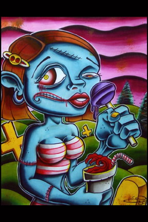 Tattoos - Zombie Girl - 16673